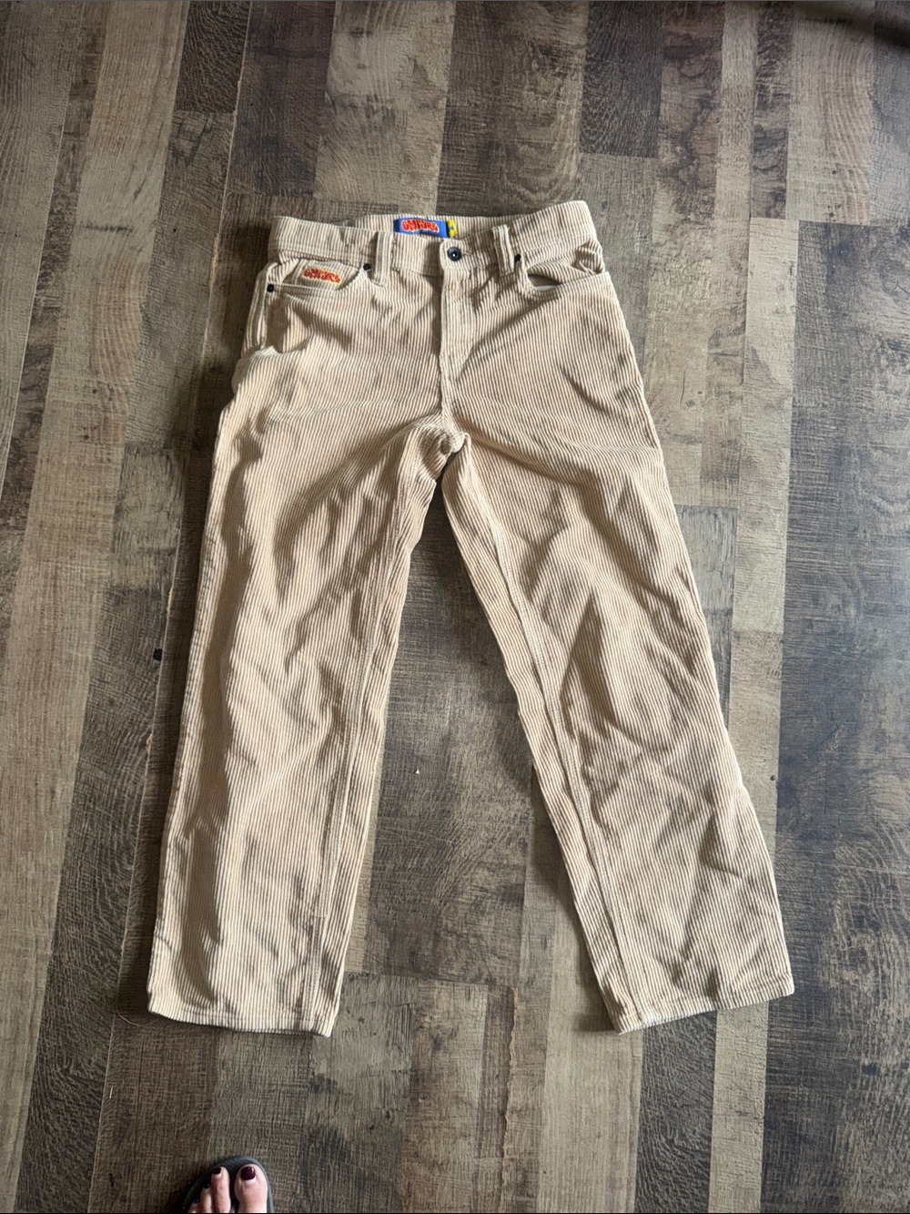 Empyre Beige Corduroy Pants Women's Size 26 Skate Streetwear